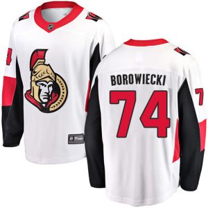 Herren Ottawa Senators Eishockey Trikot Mark Borowiecki #74 Breakaway Weiß Fanatics Branded Auswärts